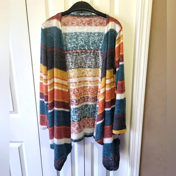 white birch Sweaters - WHITE BIRCH Size Medium Multicolored Wrap Style Cardigan
